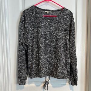 Style and Co tie waist long sleeve